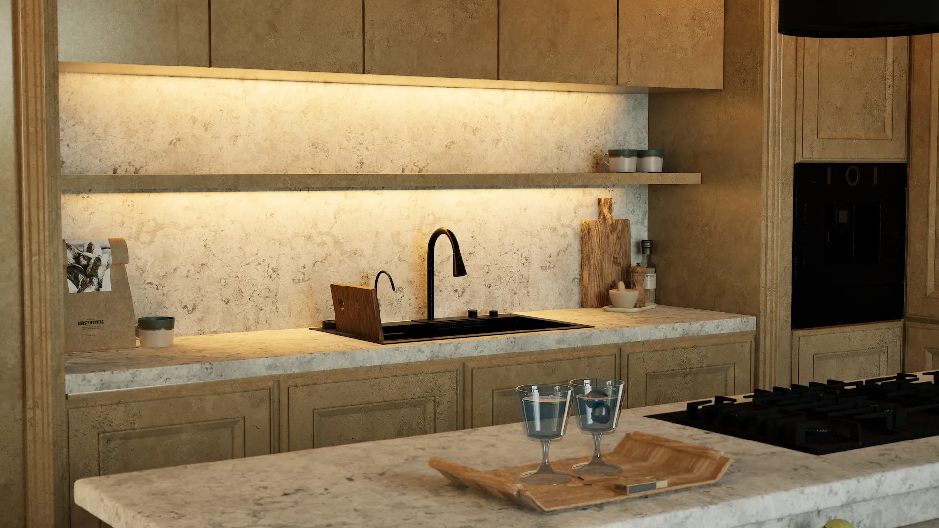 Modern Kitchen Design unreal engine 5 Yasmin Nasr